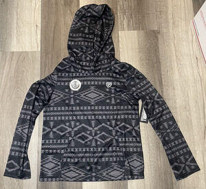 Rock & Roll Denim Youth Boy's Aztec Printed Hoodie Size Medium Breathable NEW